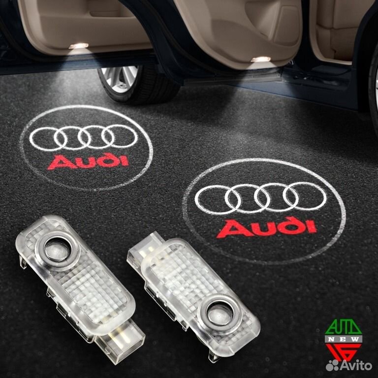 Штатная подсветка дверей Ауди А4 - Audi A4 (2004-2