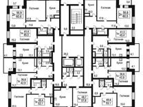 1-к квартира, 49.4 м², 15/18 эт.