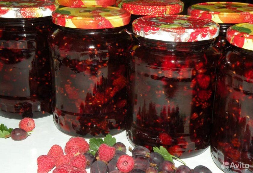 Варенье из малины, черной и красной смородины купить на Зозу.ру - фотография № 1