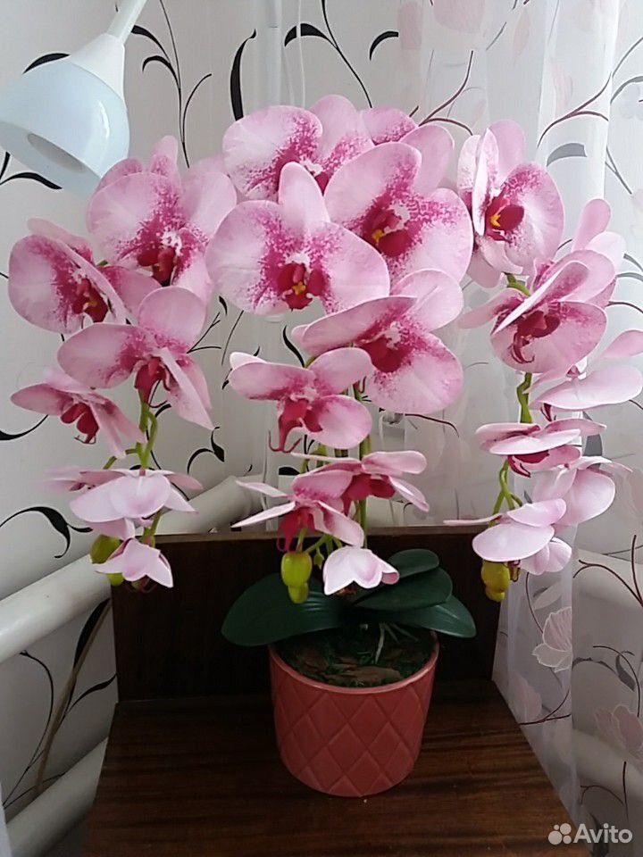 Имитация Орхидеи, латекс, эко-силикон купить на Зозу.ру - фотография № 9