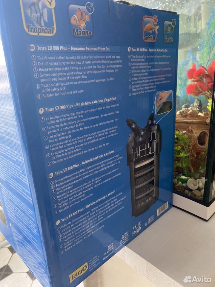 Внешний фильтр для аквариума Tetra EX 800 Plus купить на Зозу.ру - фотография № 3