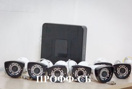 7 камер видеонаблюдения 1TX825-2 Монтаж за сутки