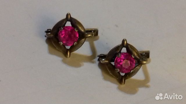 Серьги, маленькие серебро 925(звезда) СССР