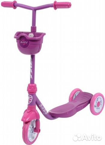Самокат с корзинкой