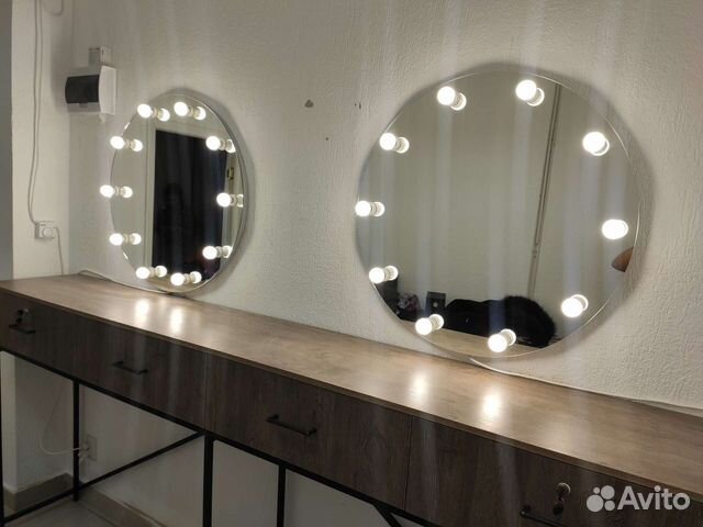 Зеркало круглое безрамное