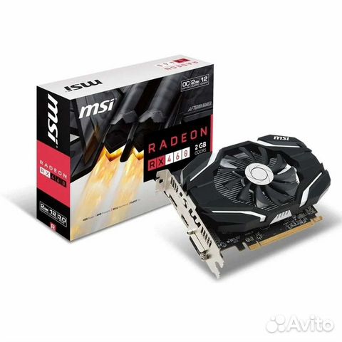Видео карта ATI radeon MSI RX 460, 4Gb