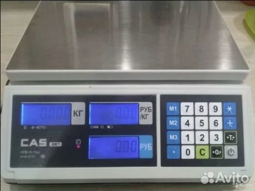 Весы CAS ER JR 15 CB Без стойки RS232 Com порт