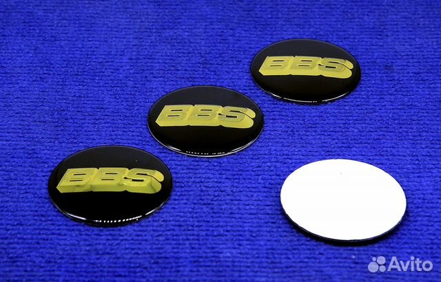 Комплект 3D наклеек колпачка диска BBS 56,65 мм