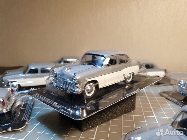 Москвич 407 серо-белый DeAgostini в блистере