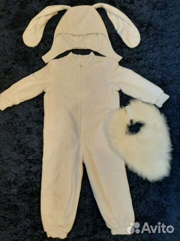 Новогодний костюм для мальчика зайчика