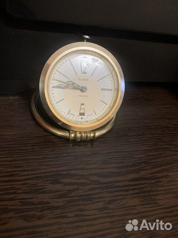 Часы-будильник slava 11jewels ussr 1971