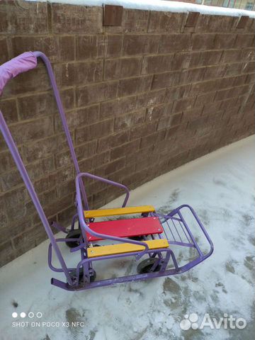 Санки детские на колесах