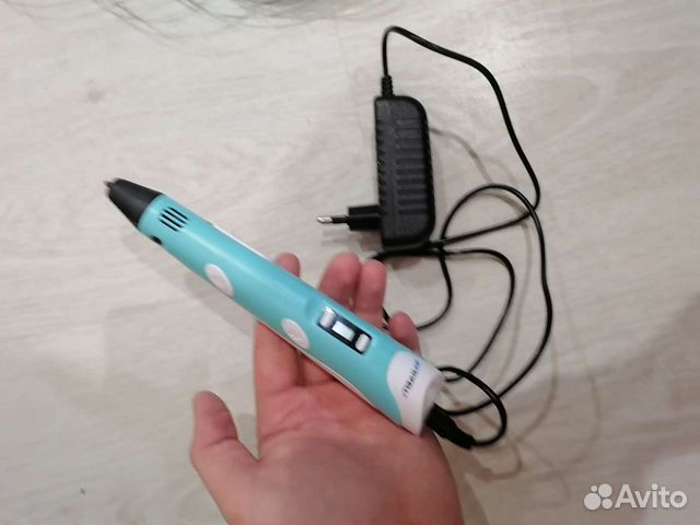 3д ручка в отличном состоянии с пластиком абс и пл