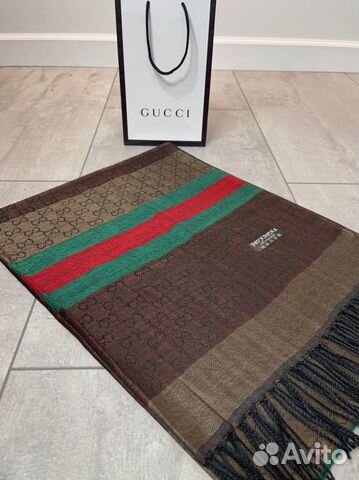 Палантин женский шарф Gucci в фирменном пакете
