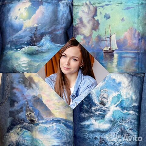 Роспись джинсовок. Кастом. Роспись одежды