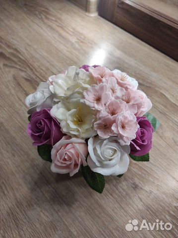 Букет цветов из мыла