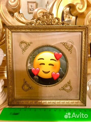 Антикварная французская Рамка фоторамка для фото