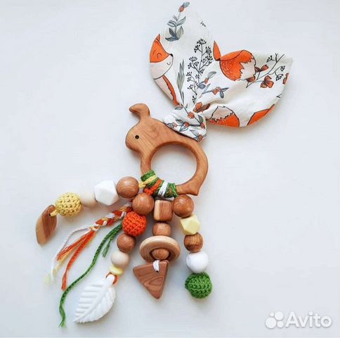 Деревянный грызунок, держатель