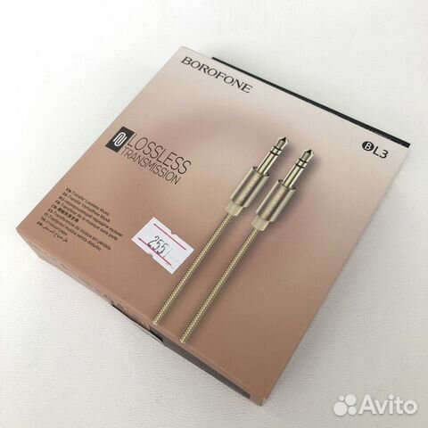 Аудио-кабель Borofone BL3 золотой
