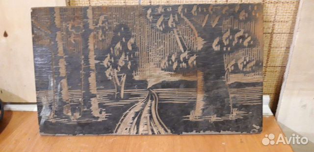 Картина по дереву