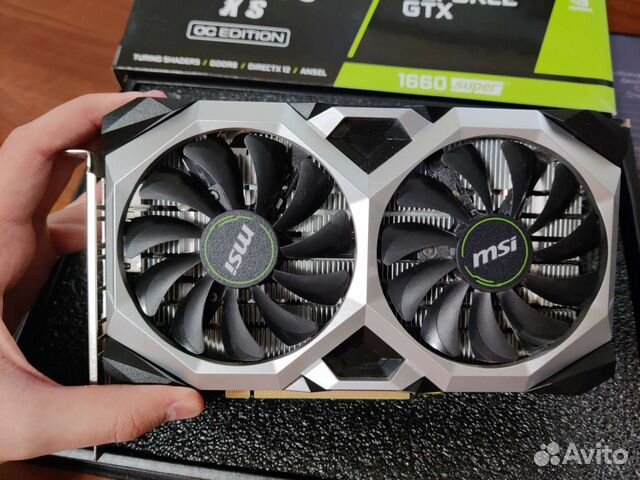 MSI GTX 1660 Super 6gb (полный комплект)