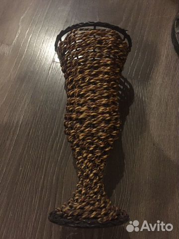 Ваза, плетёная декор