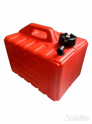 Топливный бак для лодки и катера 12л с фитингом