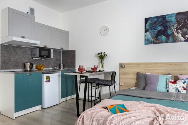 

Квартира-студия, 30 м², 1 кровать