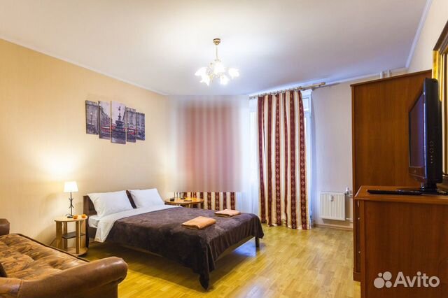 

1-к. квартира, 44 м², 2 кровати