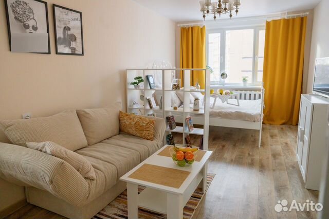 

1-к. квартира, 34 м², 2 кровати