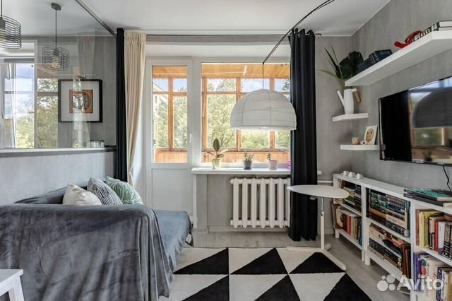 

Квартира-студия, 34 м², 1 кровать