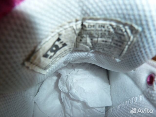 Кроссовки белые с розовым для скейтборда DS shoes