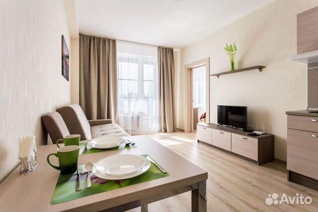 

1-к. квартира, 40 м², 2 кровати