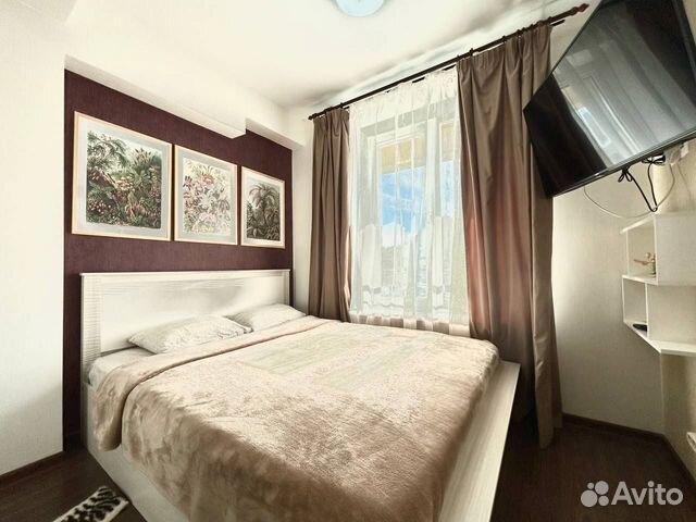

Квартира-студия, 28 м², 2 кровати