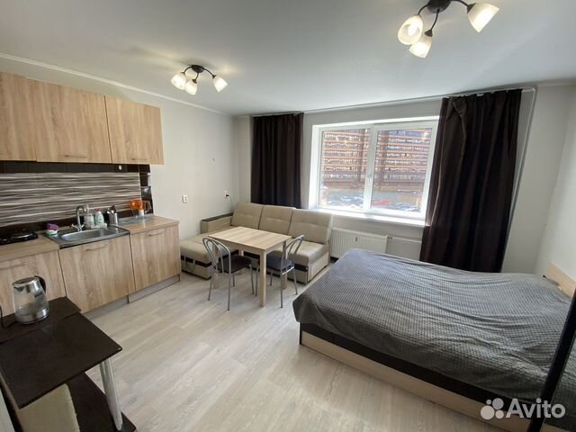 

Квартира-студия, 29 м², 2 кровати