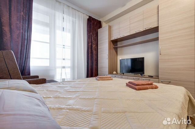 

Квартира-студия, 28 м², 2 кровати