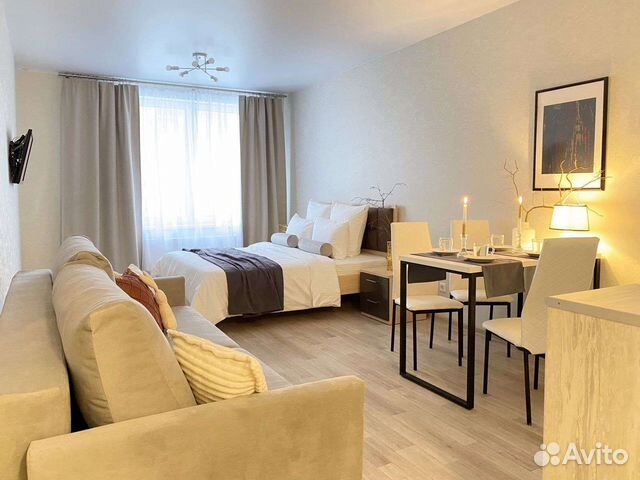 

Квартира-студия, 30 м², 2 кровати