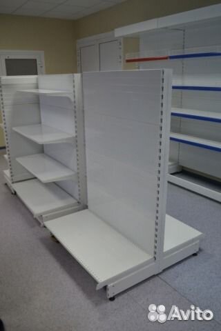 Стеллажи торговые островные