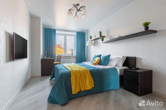 

1-к. квартира, 46 м², 3 кровати