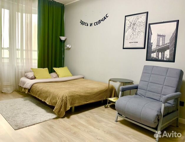 

Квартира-студия, 26 м², 2 кровати