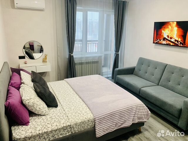 

Квартира-студия, 34 м², 2 кровати
