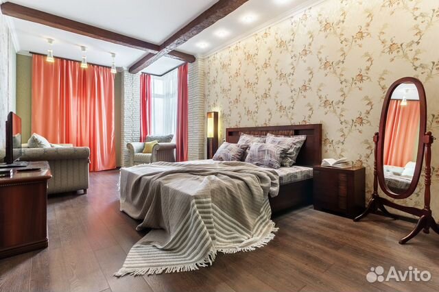 

1-к. квартира, 64 м², 2 кровати