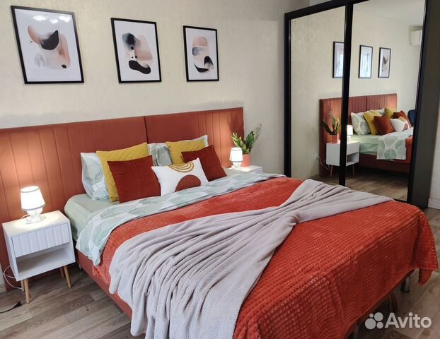 

1-к. квартира, 42 м², 2 кровати