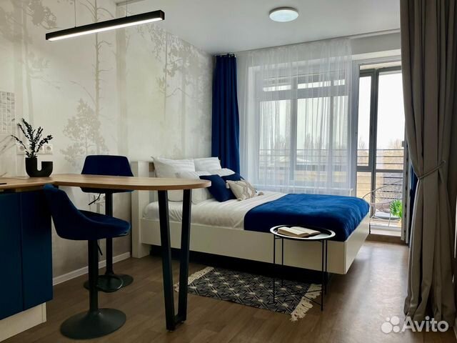 

Квартира-студия, 28 м², 2 кровати