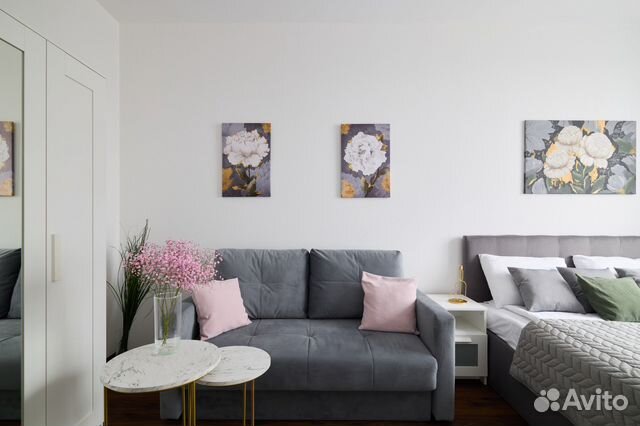 

1-к. квартира, 34 м², 2 кровати