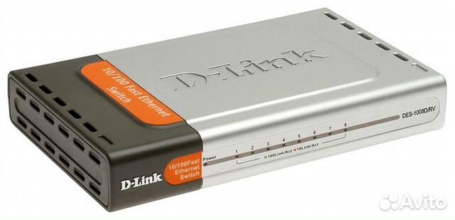 Маршрутизатор (свич) новый D-link DES-1008D