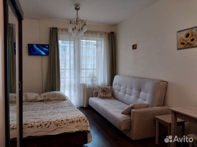

Квартира-студия, 28 м², 2 кровати