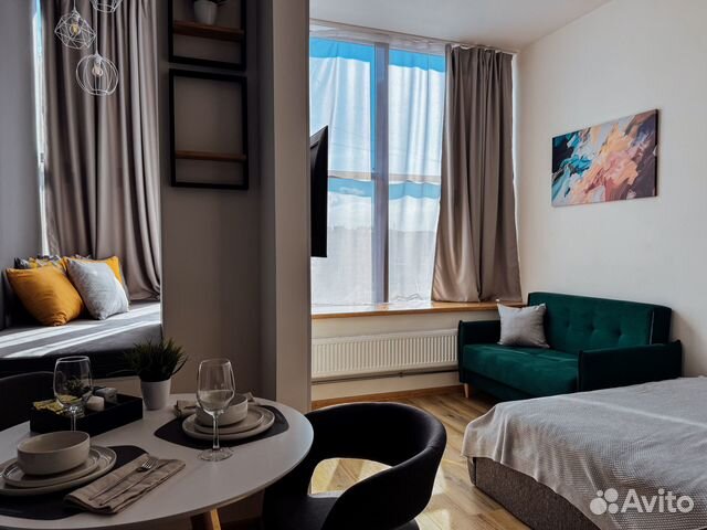 

Квартира-студия, 30 м², 2 кровати