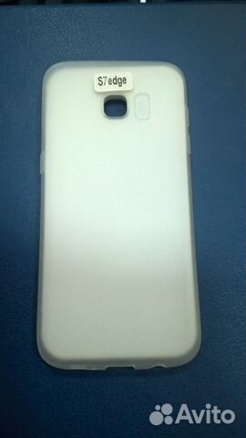 Силиконовый чехол Samsung Galaxy S7 Edge Св. белый