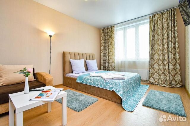 

1-к. квартира, 45 м², 2 кровати